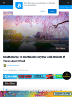 South Korea To Confiscate Crypto Cold Wallets If Taxes Aren’t Paid