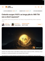 Celestia surges 14.8% as longs pile in: Will TIA see a short squeeze? - AMBCrypto