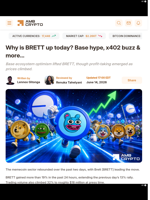 Why is BRETT up today? Base hype, x402 buzz & more… - AMBCrypto