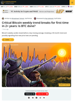 Bitcoin Loses Bullish Weekly Trend After 126 Weeks: What Next?