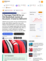A Teenager Paid $3 for an Old Basketball Jacket at Goodwill. It Sold for $89,600