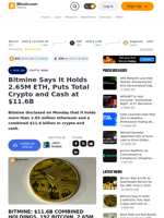 Bitmine Says It Holds 2.65M ETH, Puts Total Crypto and Cash at $11.6B – Crypto News Bitcoin News