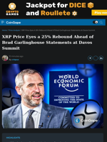 XRP Price Eyes a 25% Rebound Ahead of Brad Garlinghouse Statements at Davos Summit
