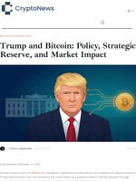 Trump and Bitcoin: Strategic Reserve and Crypto Policy