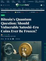 Bitcoin’s Quantum Dilemma: Freeze Satoshi-Era Coins?