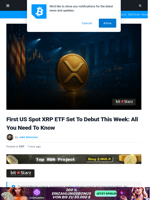 First US Spot XRP ETF Debuts This Week: All You Need To Know