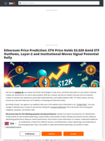 Ethereum Price Prediction: ETH Price Holds $3,020 Amid ETF Outflows, Layer-2 and Institutional Moves Signal Potential Rally - Brave New Coin