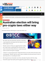 Australian election will bring pro-crypto laws either way - The Crypto News Wire
