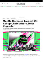 Mantle Becomes Largest ZK Rollup Chain After Latest Upgrade - 