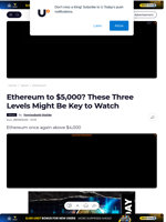 Ethereum to $5,000? These Three Levels Might Be Key to Watch - U.Today