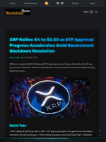 XRP Rallies 4% to $2.50 as ETF Approval Progress Accelerates Amid Government Shutdown Resolution - Blockchain.News