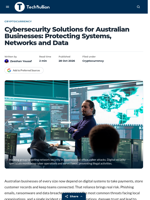 Cybersecurity Solutions for Australian Businesses: Protecting Systems, Networks and Data - TechBullion