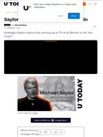 Saylor: We Don't Want All of Bitcoin