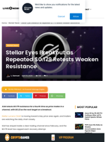 XLM Eyes Breakout as $0.179 Resistance Weakens