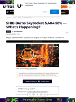 SHIB Burns Skyrocket 5,404.56% — What's Happening?