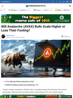 Will Avalanche (AVAX) Bulls Scale Higher or Lose Their Footing?