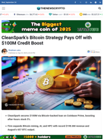 CleanSpark's Bitcoin Strategy Pays Off with $100M Credit Boost - TheNewsCrypto