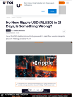 No New Ripple USD (RLUSD) in 21 Days, Is Something Wrong?