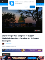 Crypto Groups Urge Congress To Protect Devs With BRCA Bill