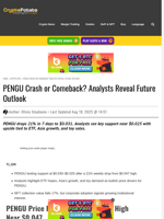 PENGU Crash or Comeback? Analysts Reveal Future Outlook