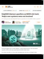 KelpDAO blames LayerZero as $294 mln hack: 'Kelp's own systems were not involved' - AMBCrypto