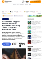AI-Crafted Crypto Wallet Drainer Bypasses Security Tools, Empties Balances Fast – Security Bitcoin News