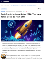 Best Crypto to Invest In for 2026, This New Token Could Be Next ETH
