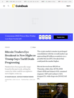 BTC Price Prediction: Bitcoin Traders Eye Breakout to Highs as Trump Says Tariff Deals Progressing