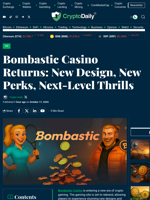 Bombastic Casino Returns: New Design, New Perks, Next-Level Thrills - Crypto Daily