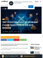 XRP Price Forecast: $3.30 Break Could Open Path to $8 and Beyond | Live Bitcoin News
