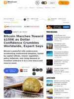 Bitcoin Marches Toward $150K as Dollar Confidence Crumbles Worldwide, Expert Says – Markets and Prices Bitcoin News