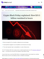 Crypto Black Friday explained: How $19.5 billion vanished in hours - CoinJournal