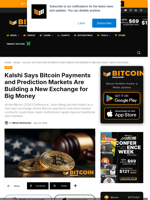 Kalshi Says Bitcoin Payments And Prediction Markets Are Building A New Exchange For Big Money