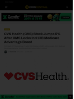 CVS Health (CVS) Stock Jumps 5% After CMS Locks In $13B Medicare Advantage Boost - CoinCentral