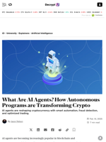 What Are AI Agents? How Autonomous Programs are Transforming Crypto - Decrypt