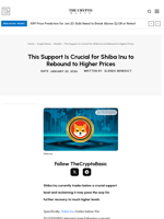 This Support Is Crucial for Shiba Inu to Rebound to Higher Prices