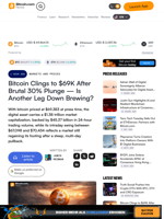 Bitcoin Clings to $69K After Brutal 30% Plunge — Is Another Leg Down Brewing? – Markets and Prices Bitcoin News