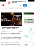 Unstaked AI Agents Highlight Real Utility as TRUMP and BNB Climb - NullTX