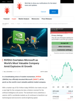 NVIDIA Overtakes Microsoft as World’s Most Valuable Company