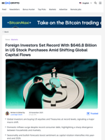 Why Is Global Money Suddenly Piling Into US Assets?