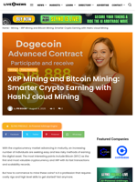 XRP Mining and Bitcoin Mining: Smarter Crypto Earning with HashJ cloud Mining | Live Bitcoin News