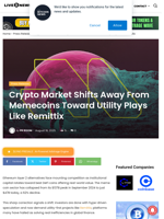 Crypto Market Shifts Away From Memecoins Toward Utility Plays Like Remittix | Live Bitcoin News
