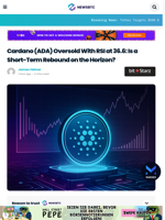 Cardano (ADA) Oversold With RSI at 36.6: Is a Short-Term Rebound on the Horizon?