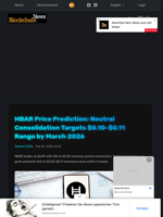 HBAR Price Prediction: Neutral Consolidation Targets $0.10-$0.11 Range by March 2026 - Blockchain.News
