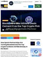 BlockDAG’s Star Athlete Deals Cement It as the Top Crypto Pick | Live Bitcoin News