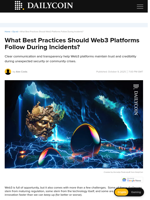 What Best Practices Should Web3 Platforms Follow During Incidents? - DailyCoin