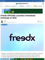 Freedx Officially Launches Centralized Exchange on Web 