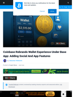 Coinbase Rebrands Wallet Experience Under Base App: Adding Social And App Features | Bitcoinist.com