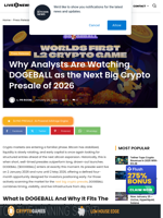 Why Analysts Are Watching DOGEBALL as the Next Big Crypto Presale of 2026 | Live Bitcoin News