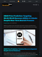 HBAR Price Prediction: Targeting $0.22-$0.25 Recovery Within 4-6 Weeks Despite Near-Term Bearish Pressure - Blockchain.News